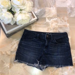 Dark jean shorts
